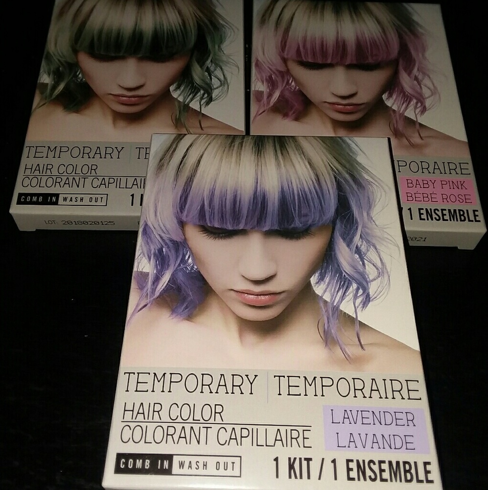 Temporary hair color